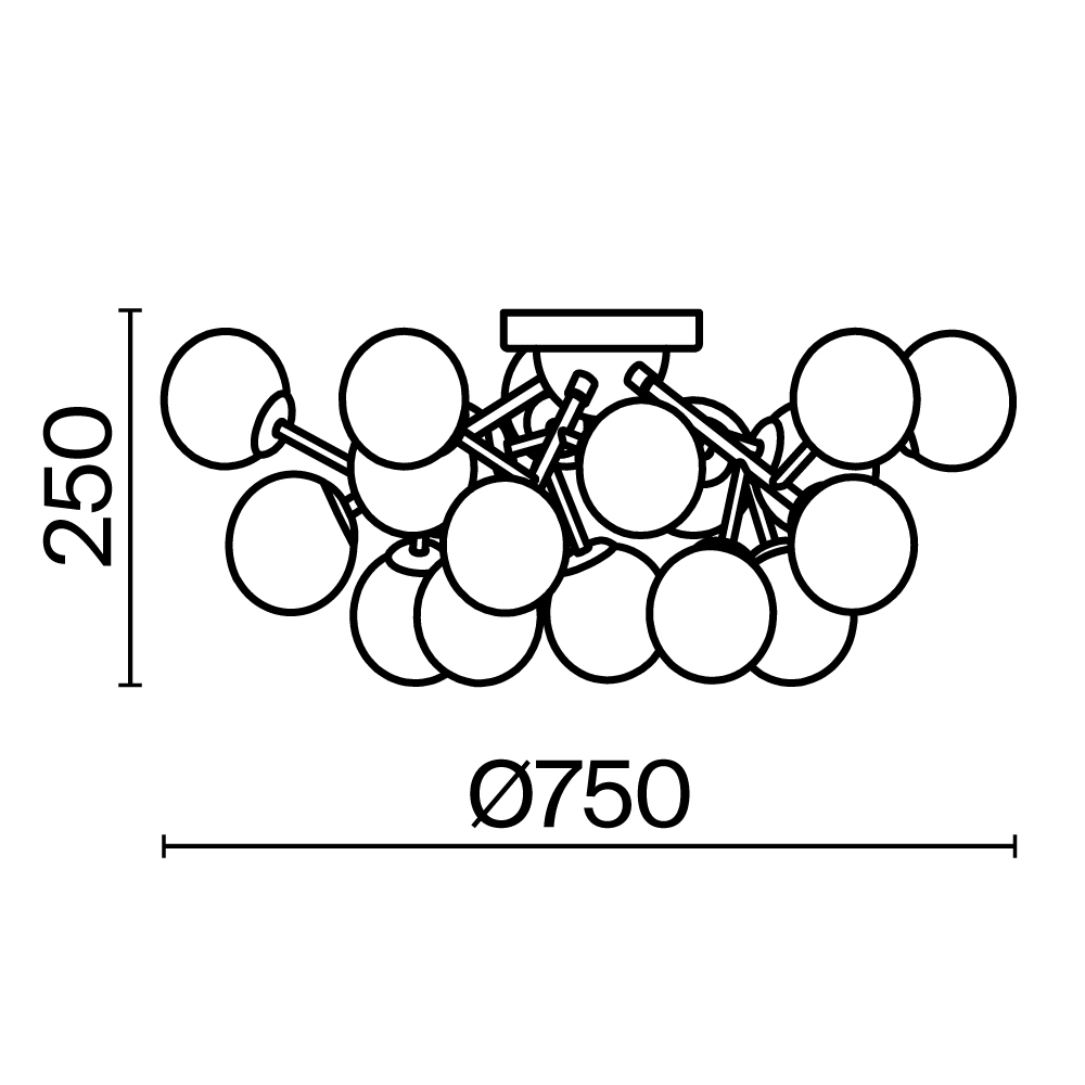 Maytoni Modern Dallas Потолочный светильник цвет: хром MOD545PL-20CH