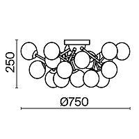 Maytoni Modern Dallas Потолочный светильник цвет: хром MOD545PL-20CH