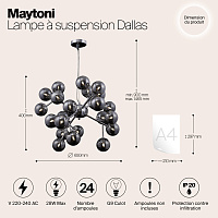 Maytoni Modern Dallas Подвесной светильник цвет: золото MOD545PL-24G