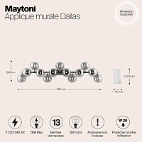 Maytoni Modern Dallas Настенный светильник (бра) цвет: хром MOD547WL-13CH
