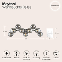 Maytoni Modern Dallas Настенный светильник (бра) цвет: хром MOD547WL-09CH
