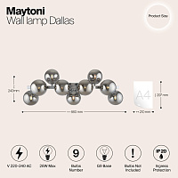 Maytoni Modern Dallas Настенный светильник (бра) цвет: хром MOD547WL-09CH