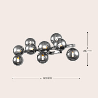 Maytoni Modern Dallas Настенный светильник (бра) цвет: хром MOD547WL-09CH