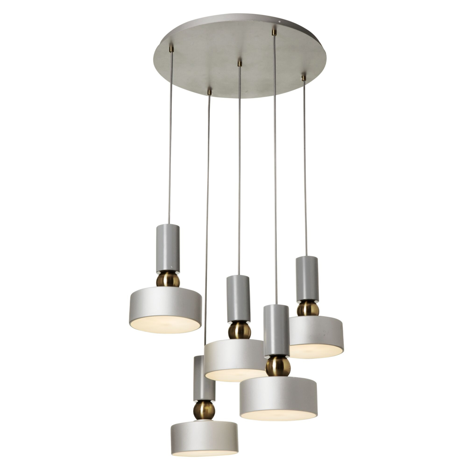 Maytoni Modern Void Подвесной светильник цвет: серебро MOD030PL-05GR