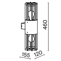 Maytoni Outdoor Barrel Настенный светильник (бра) цвет: графит O453WL-02GF
