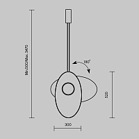 Maytoni Modern Evolution Подвесной светильник цвет: черный MOD396PL-L10BL3K