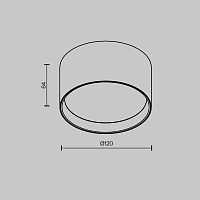 Maytoni Technical Glare Потолочный светильник цвет: черный C091CL-12W4K-B