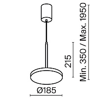 Maytoni Technical Plato Подвесной светильник цвет: черный P076PL-L12W3K-B