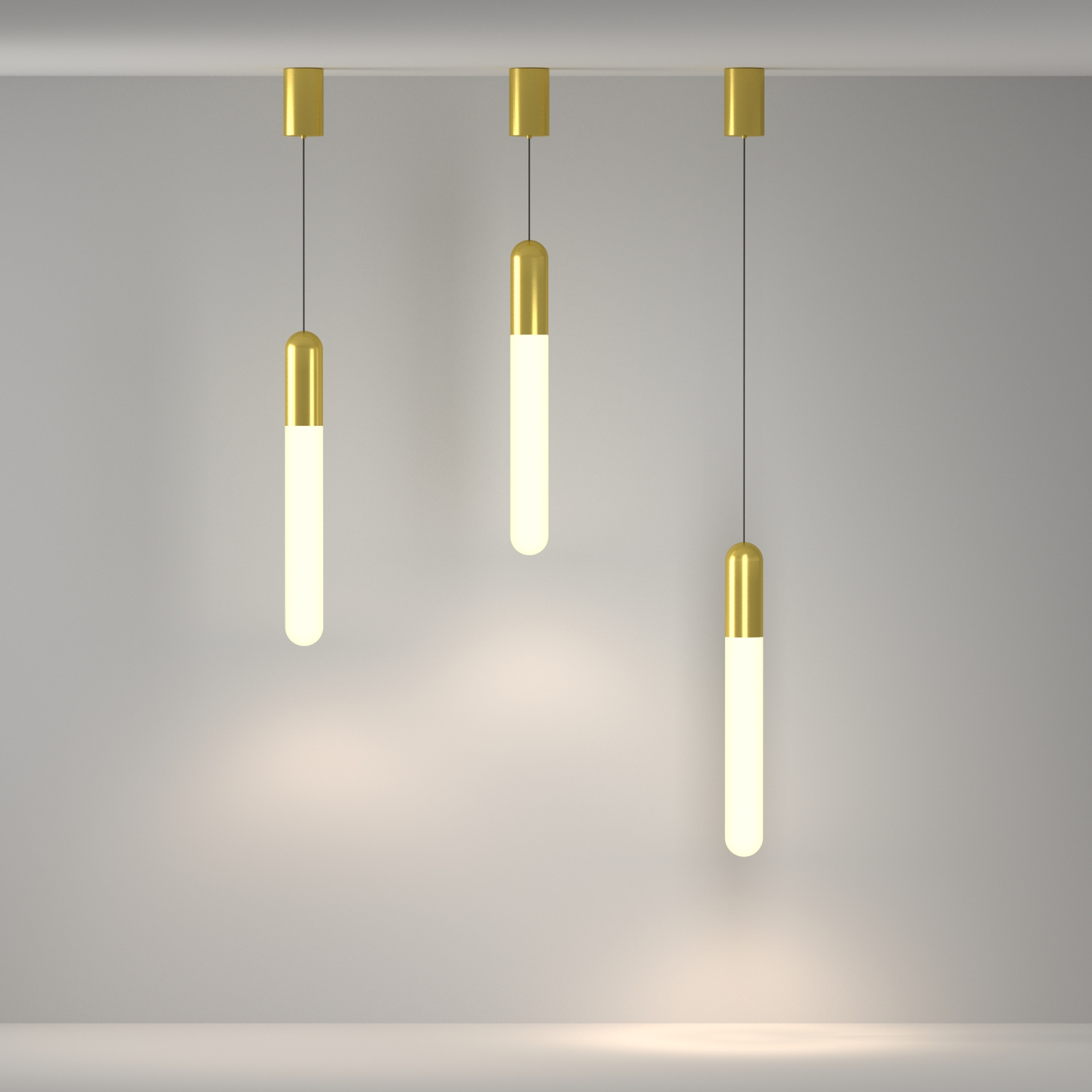 Maytoni Technical Mist Подвесной светильник цвет: латунь P101PL-L500-12W3K-BS