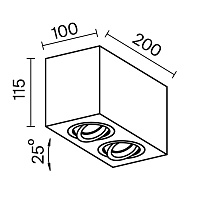 Maytoni Technical Atom Потолочный светильник цвет: черный C017CL-02B