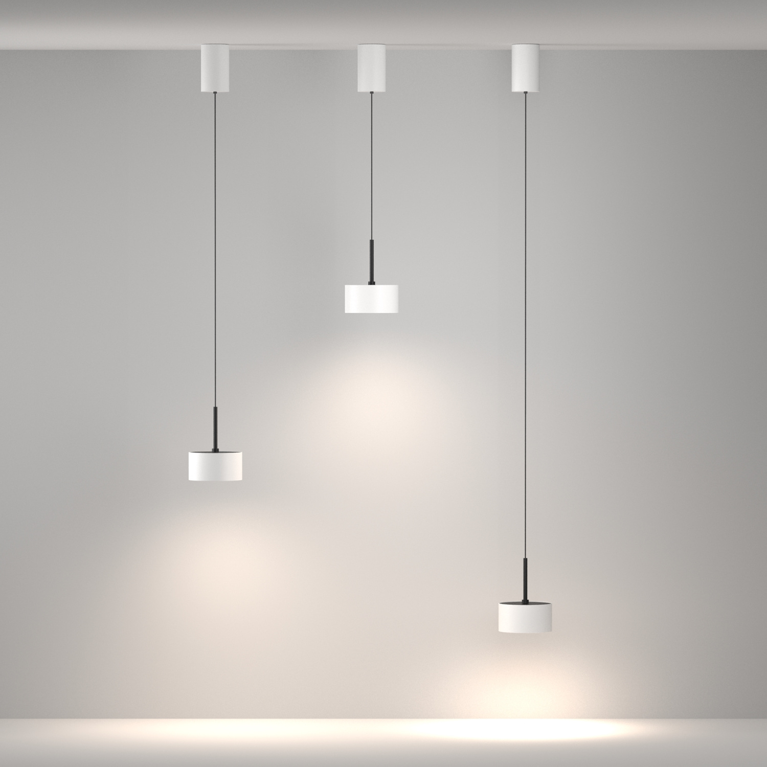 Maytoni Technical Glare Подвесной светильник цвет: белый P102PL-12W4K-W