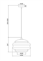 Maytoni Modern Ruche Подвесной светильник цвет: никель P079PL-01SG