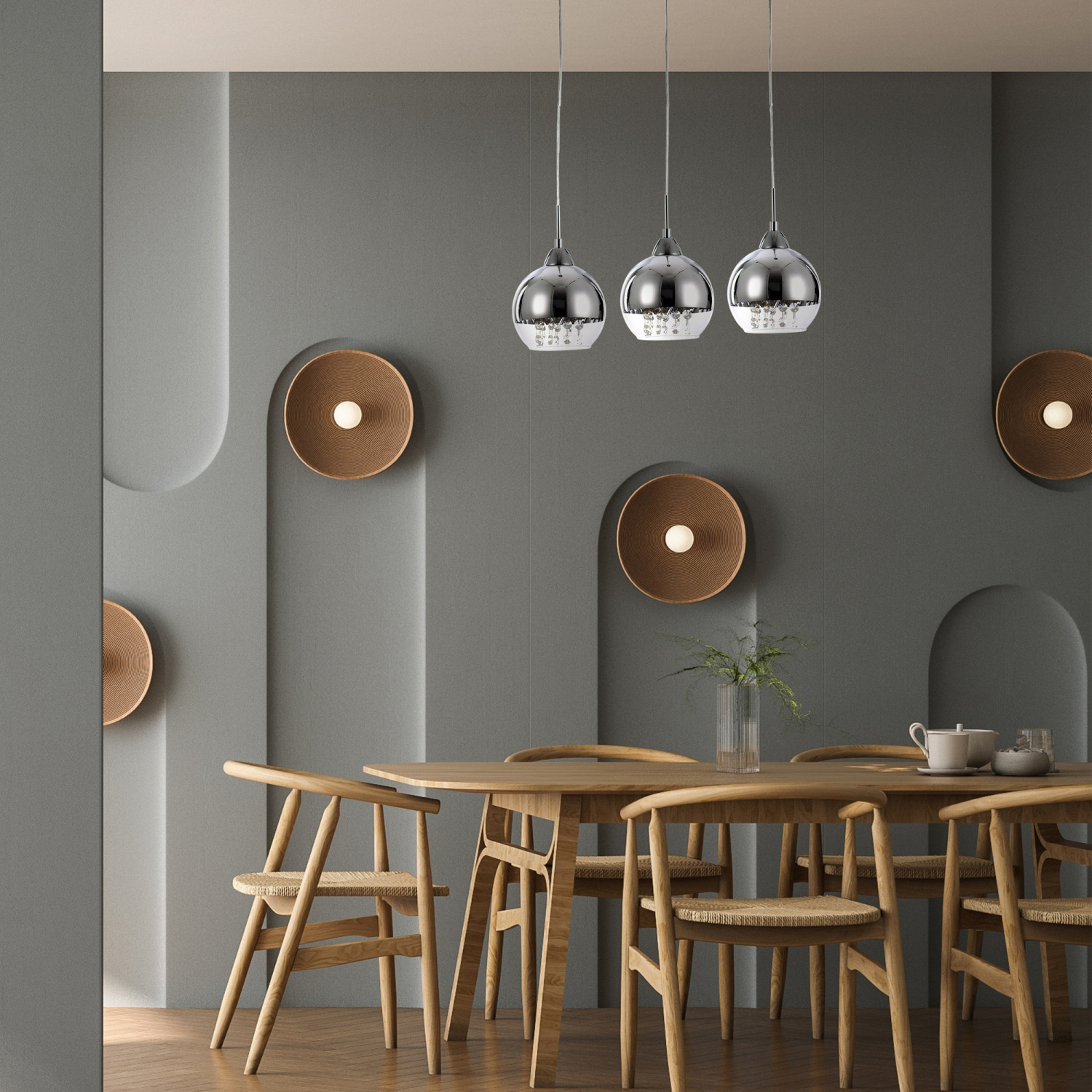 Maytoni Modern Iceberg Подвесной светильник цвет: никель P012-PL-03-N