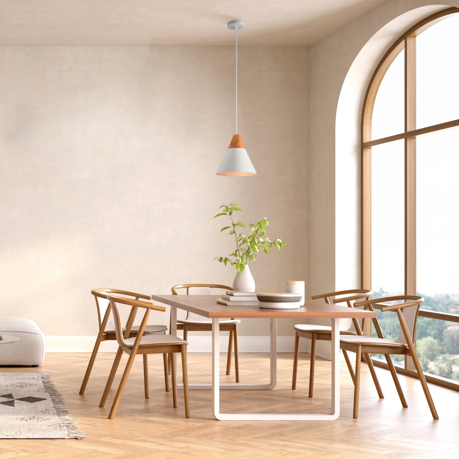 Maytoni Modern Bicones Подвесной светильник цвет: белый P359-PL-01-W