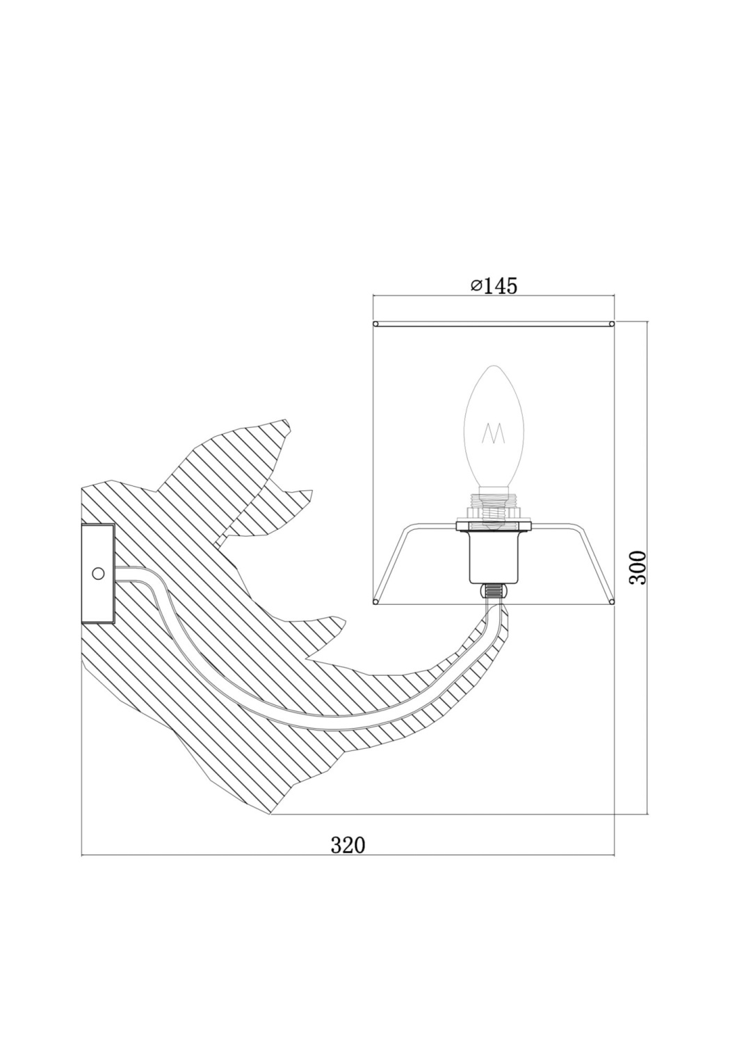 Maytoni Modern Nashorn Настенный светильник (бра) цвет: белый MOD470WL-01W
