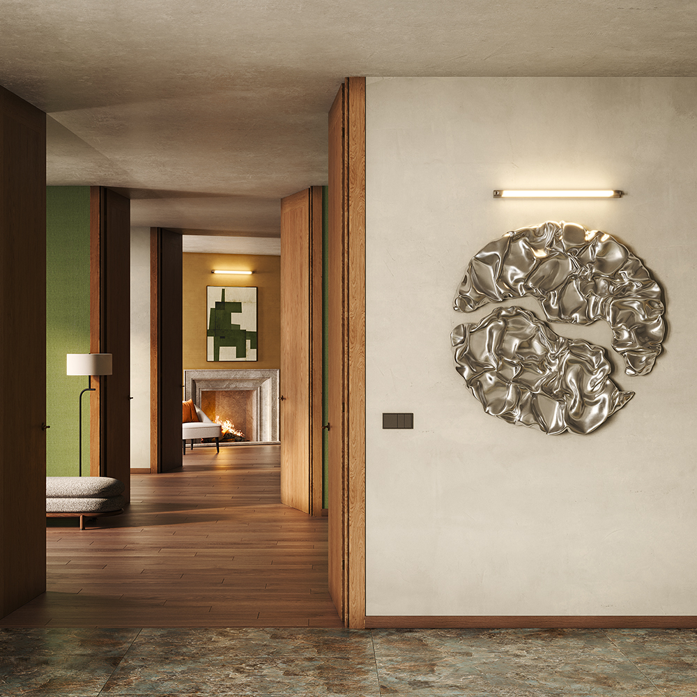 Maytoni Modern Lao Подсветка цвет: хром MIR002WL-L14CH