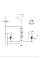 Maytoni Classic Alloro Люстра цвет: латунь MOD088PL-06BS