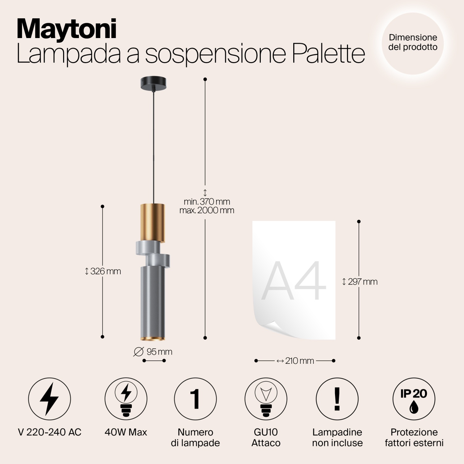 Maytoni Modern Palette Подвесной светильник цвет: черный MOD303PL-01CFL3