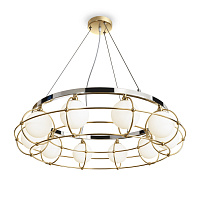 Maytoni Modern Carcass Подвесной светильник цвет: золото и хром MOD312PL-10GCH