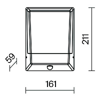 Maytoni Outdoor Row Настенный светильник (бра) цвет: графит O448WL-L9GF3KSR