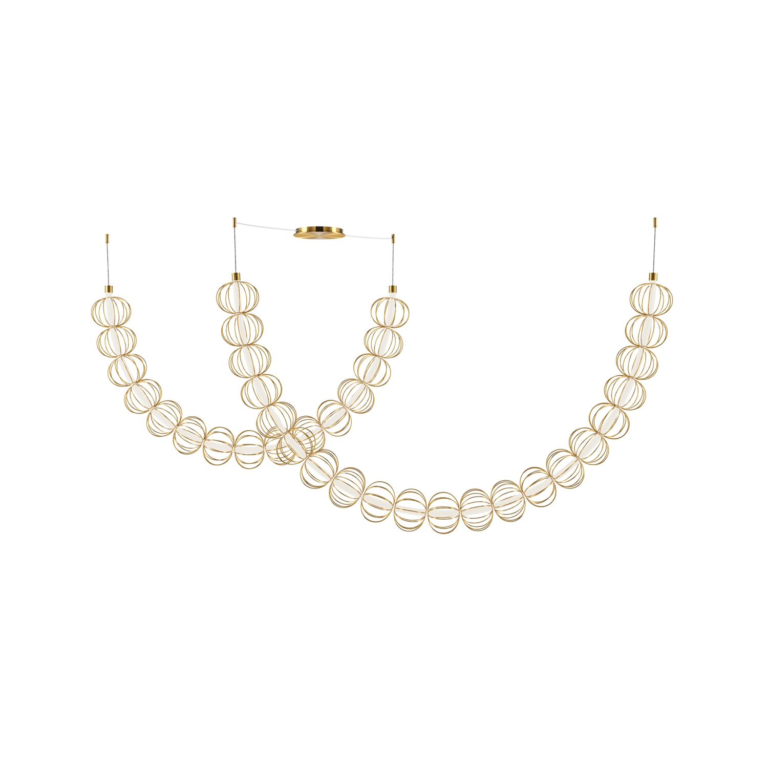 Maytoni Modern Golden Cage Подвесной светильник цвет: золото MOD216PL-L55G3K