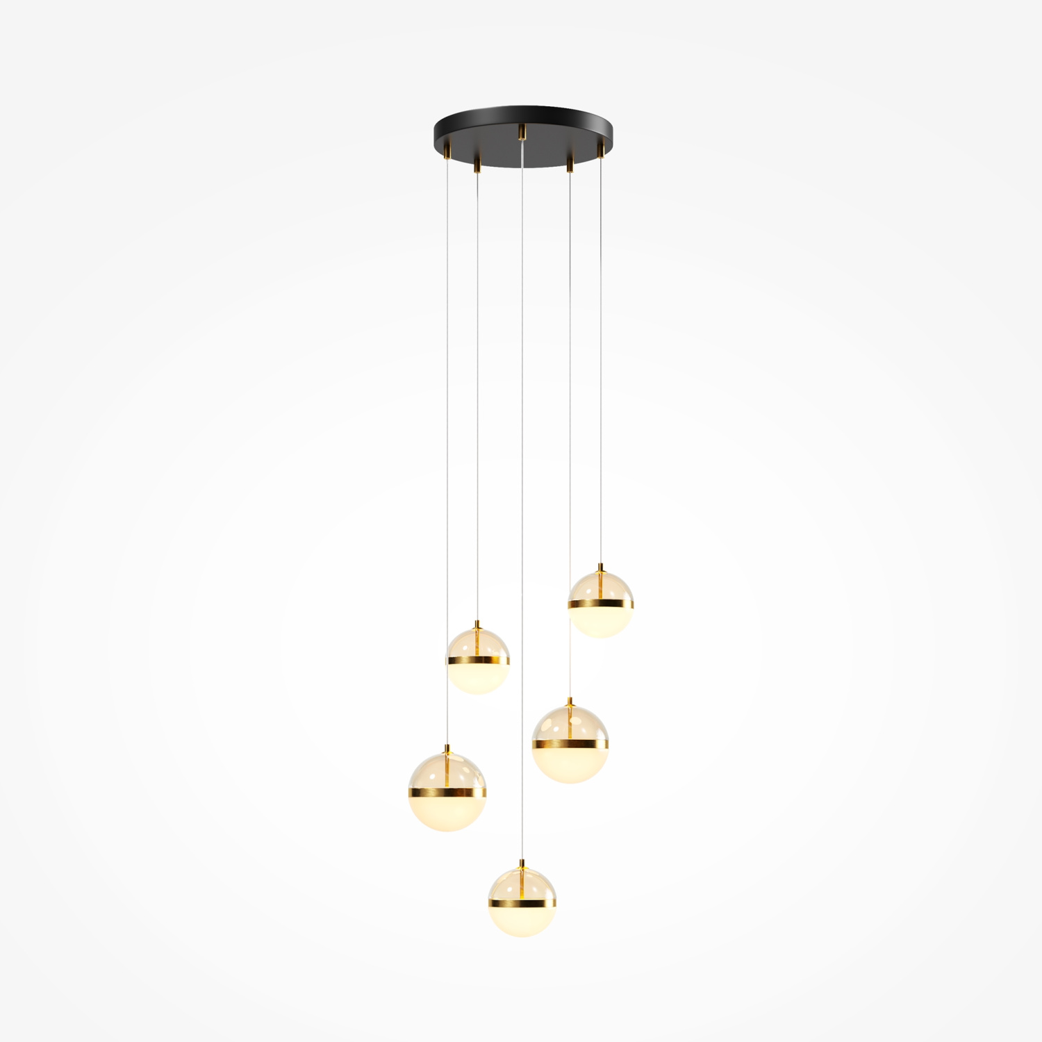 Maytoni Modern Area Подвесной светильник цвет: черный и латунь MOD295PL-L60BBS3K