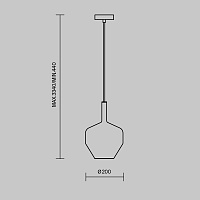 Maytoni Modern Duality Подвесной светильник цвет: черный MOD271PL-01B5