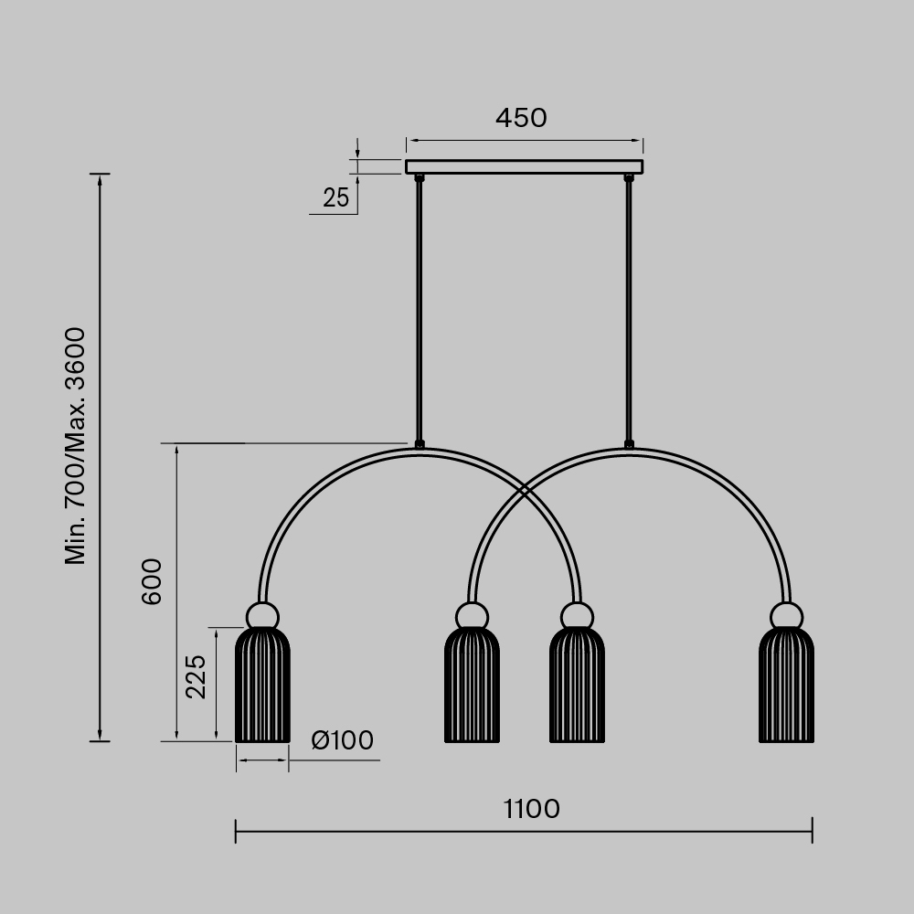 Maytoni Modern Antic Подвесной светильник цвет: золото MOD302PL-04W