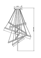 Maytoni Modern Line Подвесной светильник цвет: золото MOD016PL-L96GK