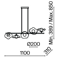 Maytoni Modern Miracle Подвесной светильник цвет: латунь MOD207PL-05BS