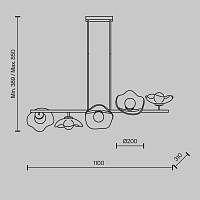 Maytoni Modern Miracle Подвесной светильник цвет: латунь MOD207PL-05BS