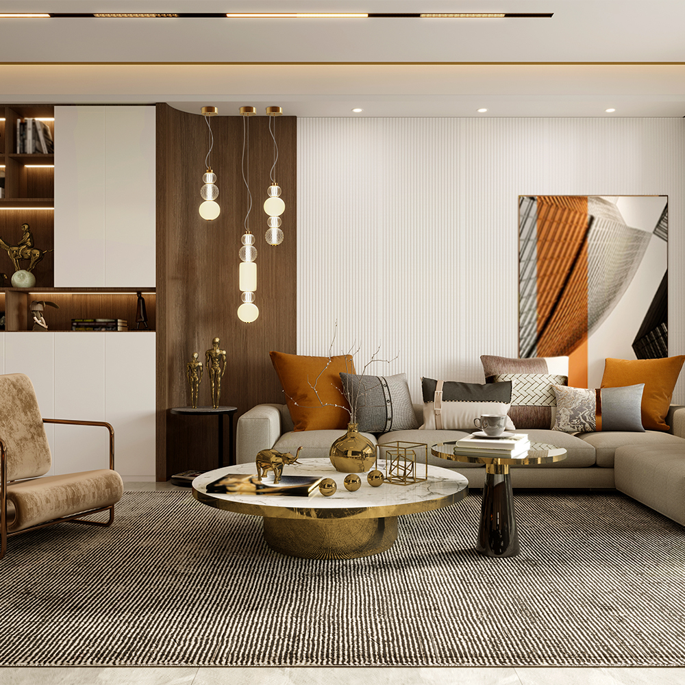 Maytoni Modern Collar Подвесной светильник цвет: золото P069PL-L35G3K