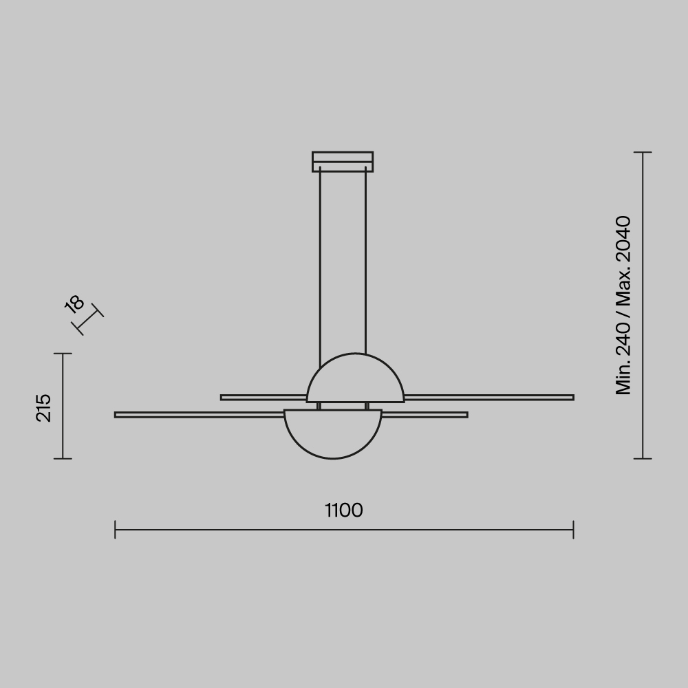 Maytoni Modern Skyline Подвесной светильник цвет: черный MOD179PL-L26BS4K