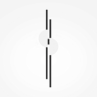 Maytoni Modern Skyline Настенный светильник (бра) цвет: черный MOD179WL-L22W4K