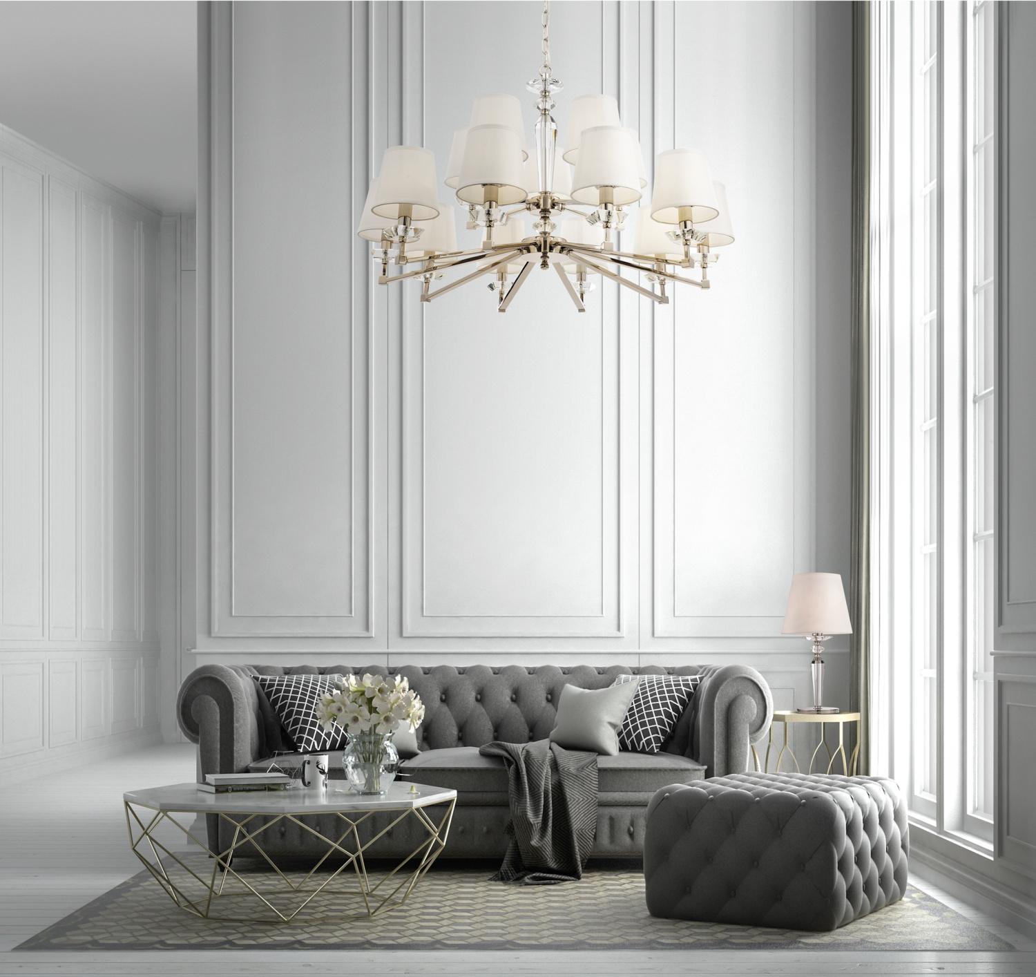 Maytoni Classic Beira Настольный светильник цвет: никель MOD064TL-01N