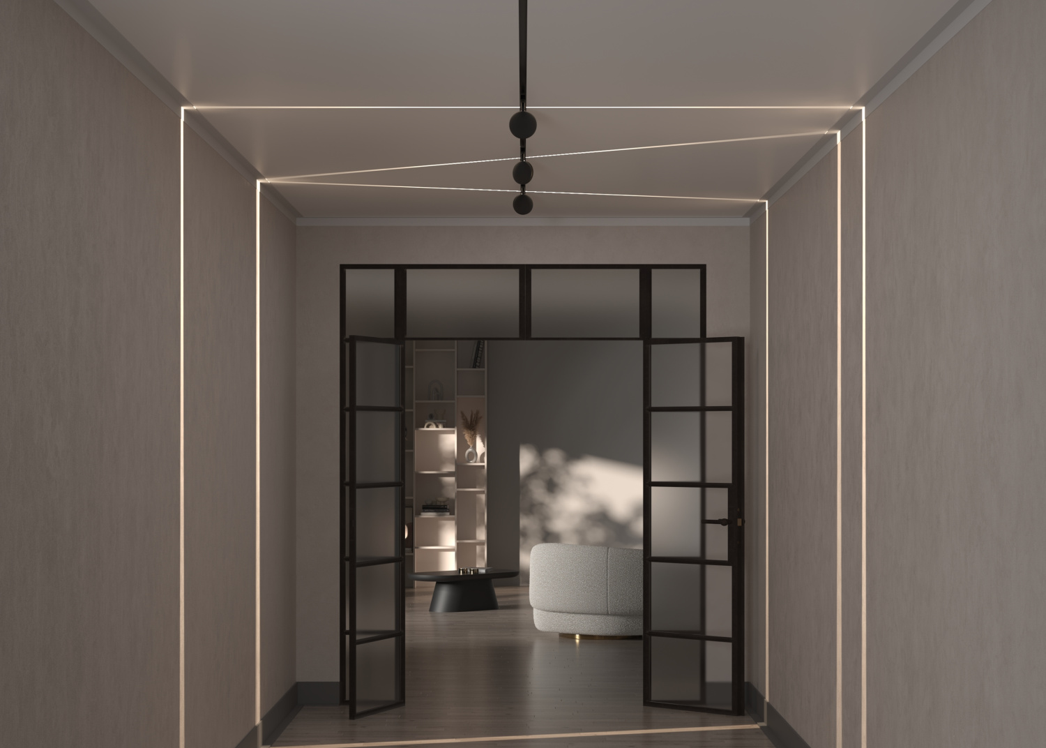 Maytoni Technical Outline Трековый светильник цвет: черный TR090-2-6W4K-B