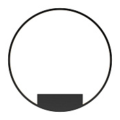 Maytoni Modern Rim Настенный светильник (бра) цвет: черный MOD058WL-L50BK