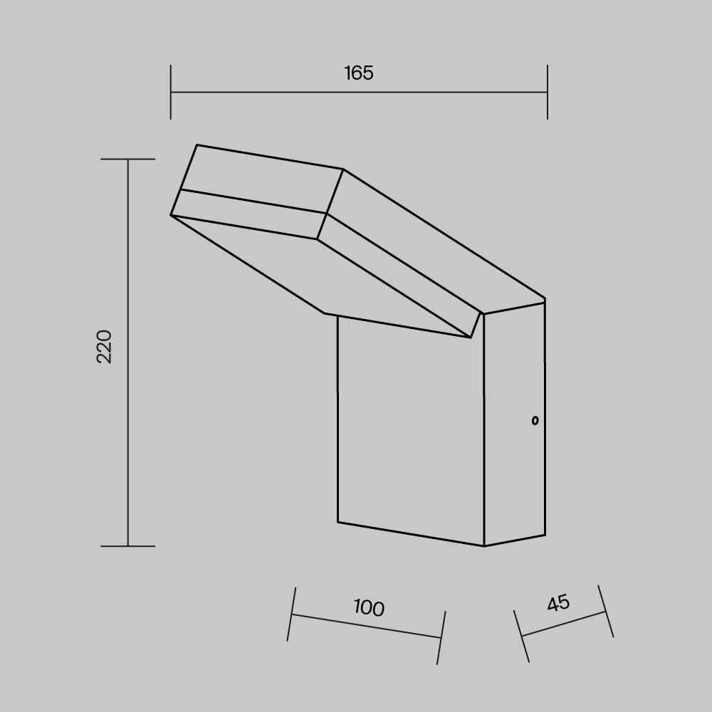 Maytoni Outdoor Paso Настенный светильник (бра) цвет: черный O595WL-L12B3K
