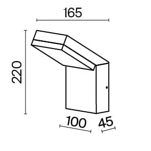 Maytoni Outdoor Paso Настенный светильник (бра) цвет: черный O595WL-L12B3K