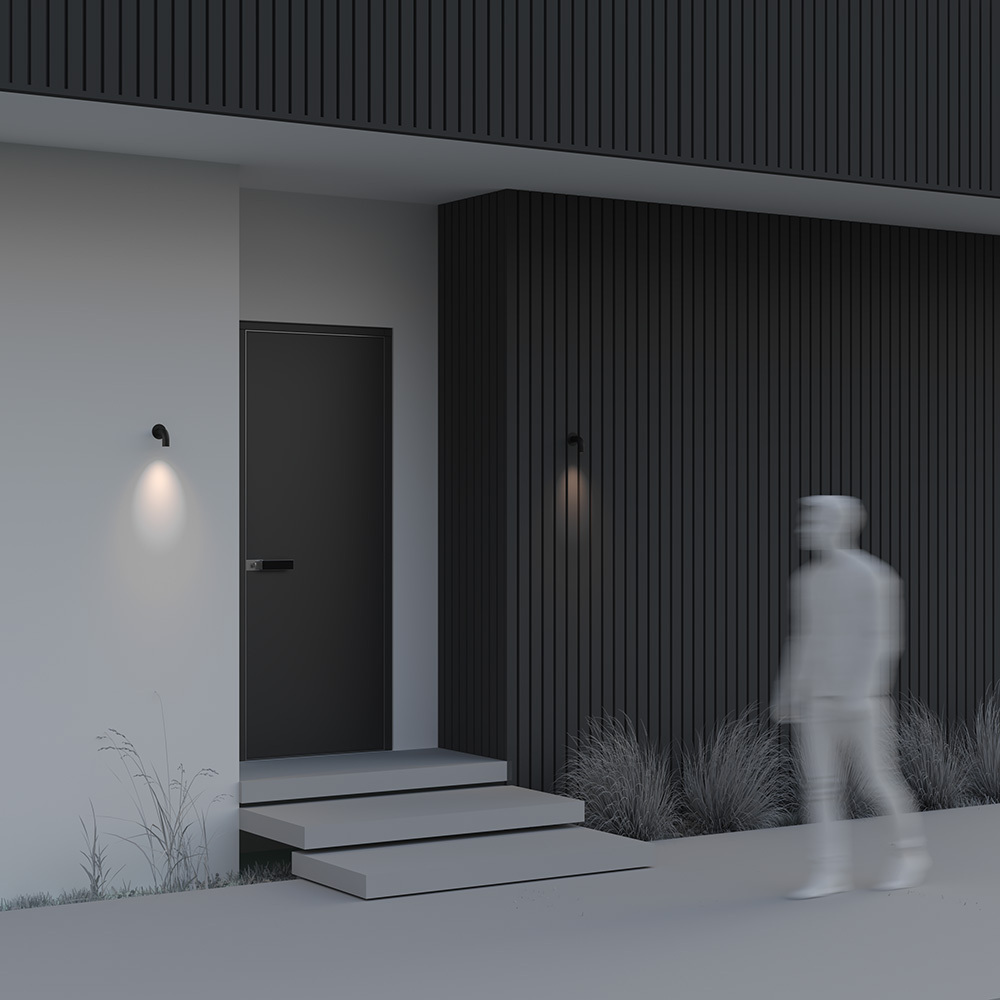 Maytoni Outdoor Sleek Настенный светильник (бра) цвет: графит O477WL-L2GF3K