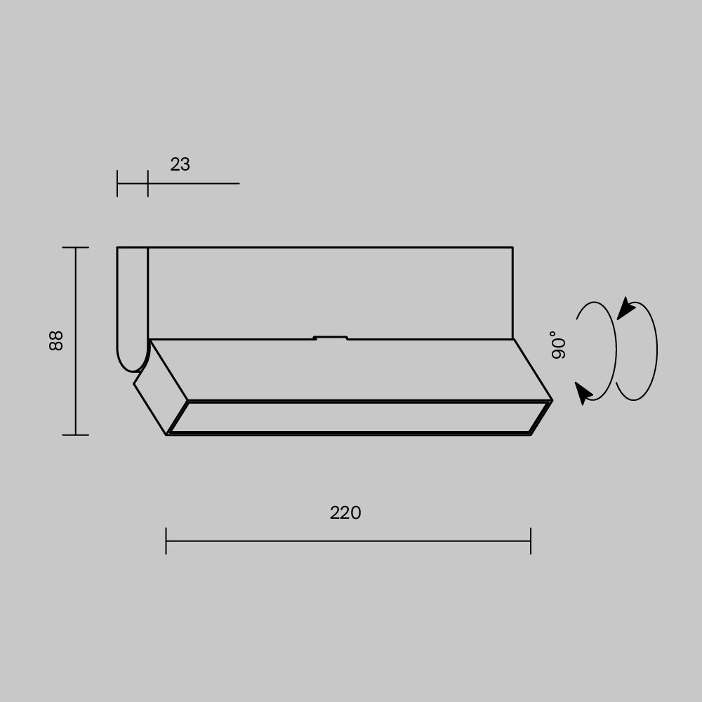 Maytoni Technical Basis Rot Потолочный светильник цвет: белый C133CL-12W3K-W