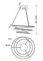 Maytoni Modern Nola Подвесной светильник цвет: латунь MOD100PL-L88BSK1