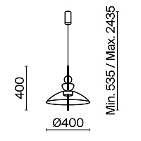 Maytoni Modern Bangkok Подвесной светильник цвет: черный MOD185PL-L6B3K3