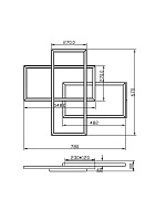 Maytoni Modern Rida Потолочный светильник цвет: золото MOD015CL-L80GK
