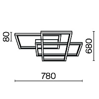 Maytoni Modern Rida Потолочный светильник цвет: золото MOD015CL-L80GK