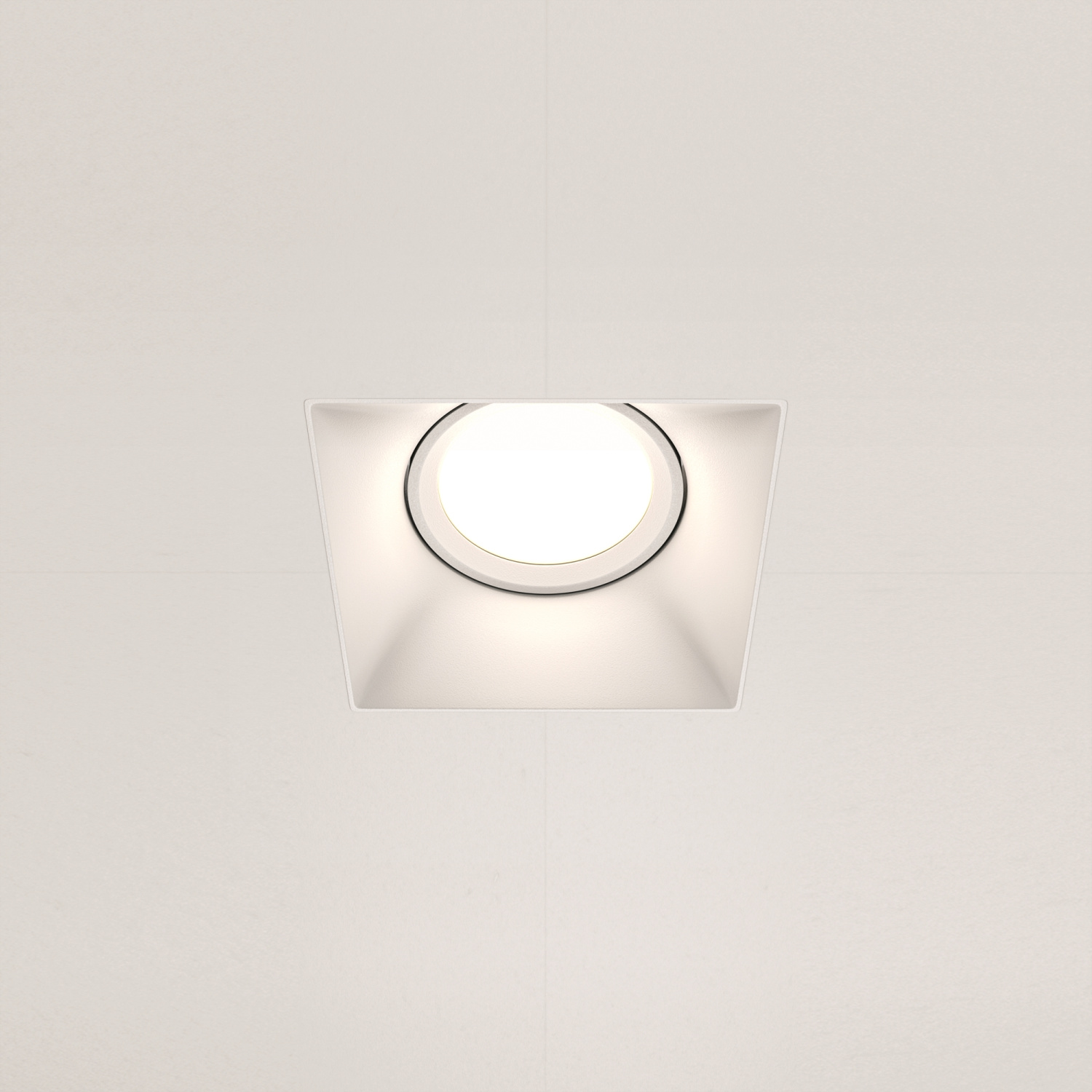 Maytoni Technical Dot Встраиваемый светильник цвет: белый DL042-01-SQ-W