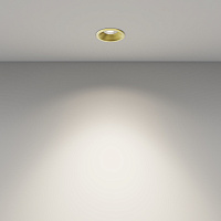 Maytoni Technical Mini Встраиваемый светильник цвет: латунь DL059-7W4K-BS