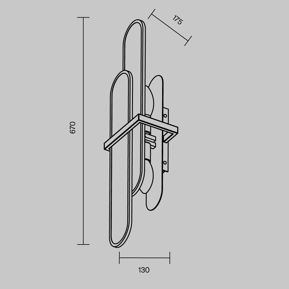 Maytoni Modern Marmo Настенный светильник (бра) цвет: латунь MOD099WL-02G1