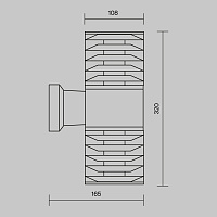 Maytoni Outdoor Bronx Настенный светильник (бра) цвет: серый O576WL-02GR