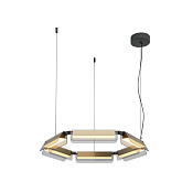 Maytoni Modern Flat Подвесной светильник цвет: черный и латунь MOD296PL-L40BS3K